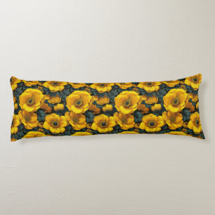Coussins Longs Anémones Décoration de chambre d'amis botanique vi
