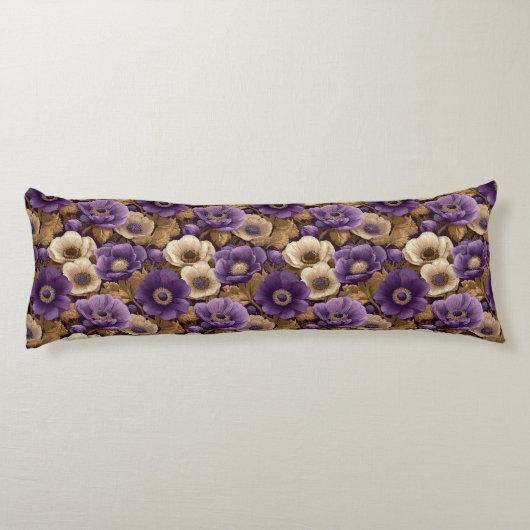 Coussins Longs Anémones Nature Déco DIY Maternité Boho (Dos)