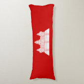 Coussins Longs Angkor Vat Ver.2.0. Temple khmer (Devant (Vertical))