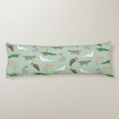 Coussins Longs Animaux autochtones australiens Eucalyptus Motif v (Dos)