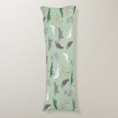 Coussins Longs Animaux autochtones australiens Eucalyptus Motif v (Devant (Vertical))