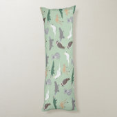 Coussins Longs Animaux autochtones australiens Eucalyptus Motif v (Dos (Vertical))