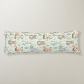Coussins Longs Animaux de Noël mignons motif sans couture (Dos)