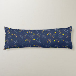 Coussins Longs Animaux tendance bleu ciel motif enfants