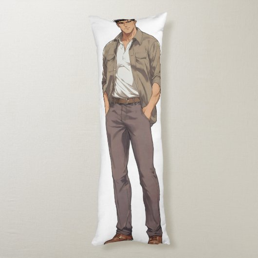 Coussins Longs Anime Men Zaddy (Dos (Vertical))