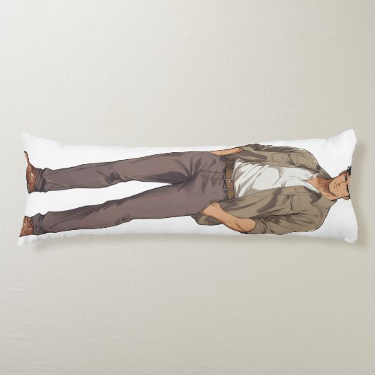 Coussins Longs Anime Men Zaddy (Devant)