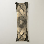 Coussins Longs Antique Golden Mandala Art Fleur texturée (Devant (Vertical))