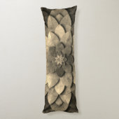 Coussins Longs Antique Golden Mandala Art Fleur texturée (Dos (Vertical))