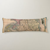 Coussins Longs Antique vieille carte inspirée (11) (Dos)