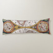 Coussins Longs Antique vieille carte inspirée (12) (Dos)