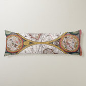 Coussins Longs Antique vieille carte inspirée (12) (Devant)