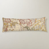 Coussins Longs Antique vieille carte inspirée (6) (Dos)