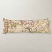 Coussins Longs Antique vieille carte inspirée (6) (Devant)