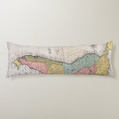 Coussins Longs Antique vieille carte inspirée (8) (Devant)