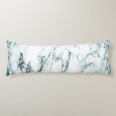 Coussins Longs Apparence en marbre de veine turquoise foncé (Devant)