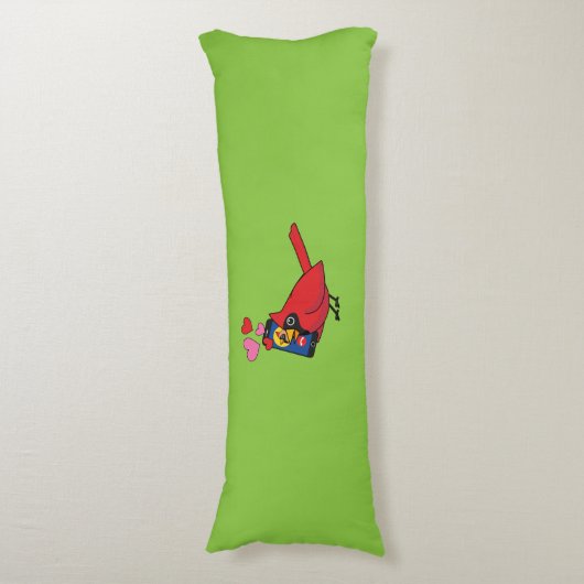 Coussins Longs Appels d'accouplement Cardinal Bird Love (Devant (Vertical))
