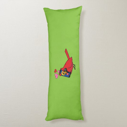 Coussins Longs Appels d'accouplement Cardinal Bird Love (Dos (Vertical))