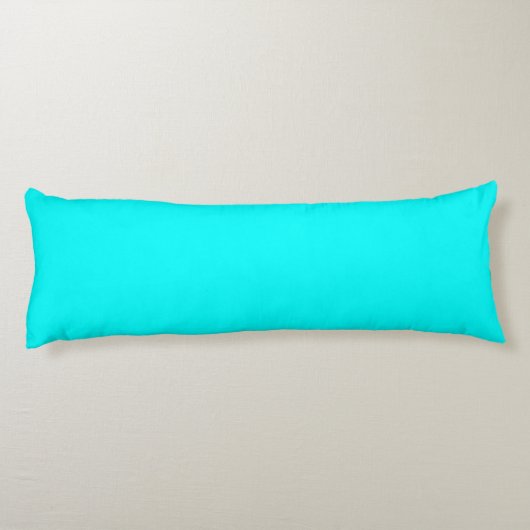 Coussins Longs Aqua (couleur solide) (Dos)
