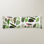 Coussins Longs Aquarelle botanique Vintage verdure Feuilles (Dos)