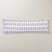 Coussins Longs aquarelle de chat crème glacée (Dos)