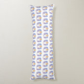 Coussins Longs aquarelle de chat crème glacée (Dos (Vertical))