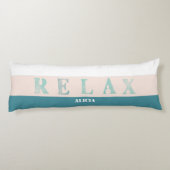 Coussins Longs Aquarelle de plage turquoise double face (Dos)