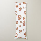 Coussins Longs Aquarelle douce salée Motif Pretzel (Devant (Vertical))