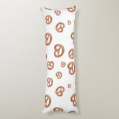 Coussins Longs Aquarelle douce salée Motif Pretzel (Dos (Vertical))