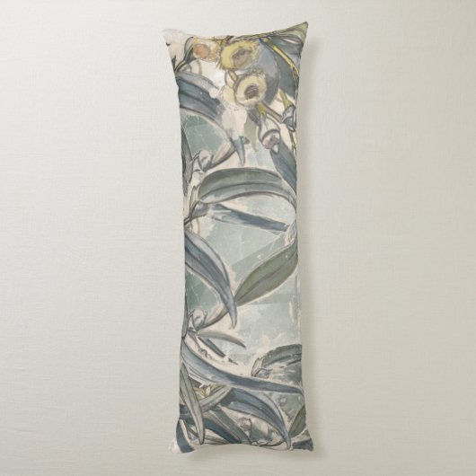 Coussins Longs Aquarelle Eucalyptus Verdure Feuille (Dos (Vertical))