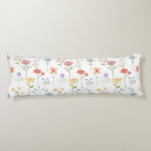 Coussins Longs Aquarelle Fleur sauvage motif floral (Dos)