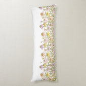 Coussins Longs Aquarelle fleurie d'art botanique (Dos (Vertical))