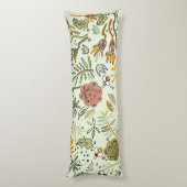 Coussins Longs Aquarelle Florale Fleurs d'abeille Élégante Modern (Dos (Vertical))