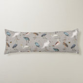 Coussins Longs Aquarelle Heron Bird Egret Nature Motif (Devant)