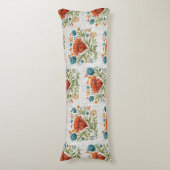 Coussins Longs Aquarelle Moderne Fleur Motif Earthy Whimsical (Devant (Vertical))