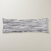 Coussins Longs Aquarelle moderne noir et blanc  (Dos)