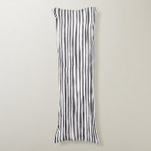 Coussins Longs Aquarelle moderne noir et blanc  (Devant (Vertical))