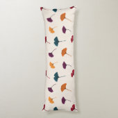 Coussins Longs Aquarelle Motif Ginkgo Leaf Automne Couleurs d'aut (Dos (Vertical))