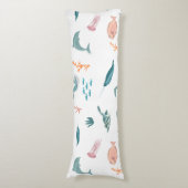 Coussins Longs Aquarelle Océan Motif d'animaux marins (Devant (Vertical))