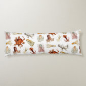 Coussins Longs Aquarelle Octopus Cephalopod Océan Animaux (Dos)