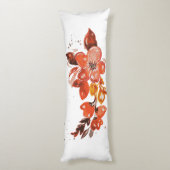 Coussins Longs Aquarelle orange miroir compact (Dos (Vertical))