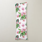 Coussins Longs Aquarelle Orchidées Design 30 (Dos (Vertical))