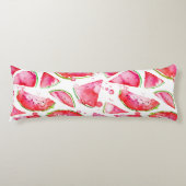 Coussins Longs Aquarelle pastèque 1 (Devant)