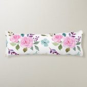 Coussins Longs Aquarelle rose (Devant)