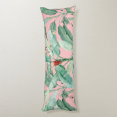 Coussins Longs Aquarelle rose moderne Tropical Banana Palm Feuill (Dos (Vertical))