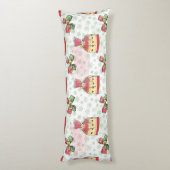 Coussins Longs Aquarelle sac de Noël de bonbons (Dos (Vertical))