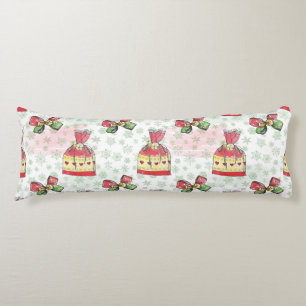 Coussins Longs Aquarelle sac de Noël de bonbons