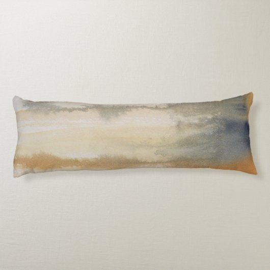 Coussins Longs Aquarelle Sienna Wilds Abstraite (Dos)