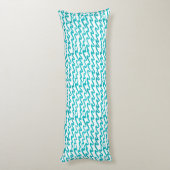 Coussins Longs Aquarelle Tortue marine Shibori Wave (Dos (Vertical))