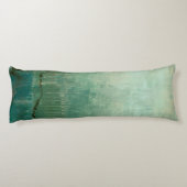 Coussins Longs Aquarelle verte contemporaine (Dos)