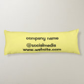 Coussins Longs Aquarelle verte simple abstrait ajouter le logo te (Dos)